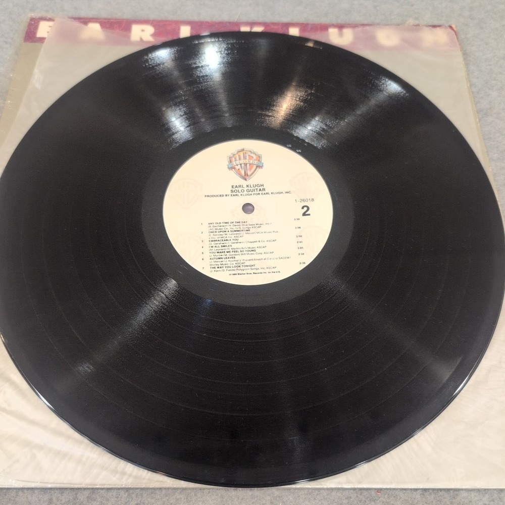 Earl Klugh Solo Guitar Vinyl LP 1989 Warner Bros 1-26018 Jazz Instrumental - Picture 5 of 6